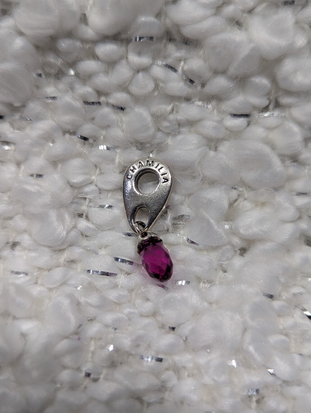 Chamilia Sterling & Swarovski Crystal Briolette Dangle Charm